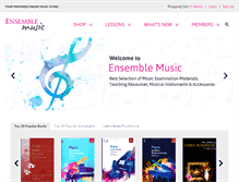 Tablet Screenshot of ensemblemusic.com.sg